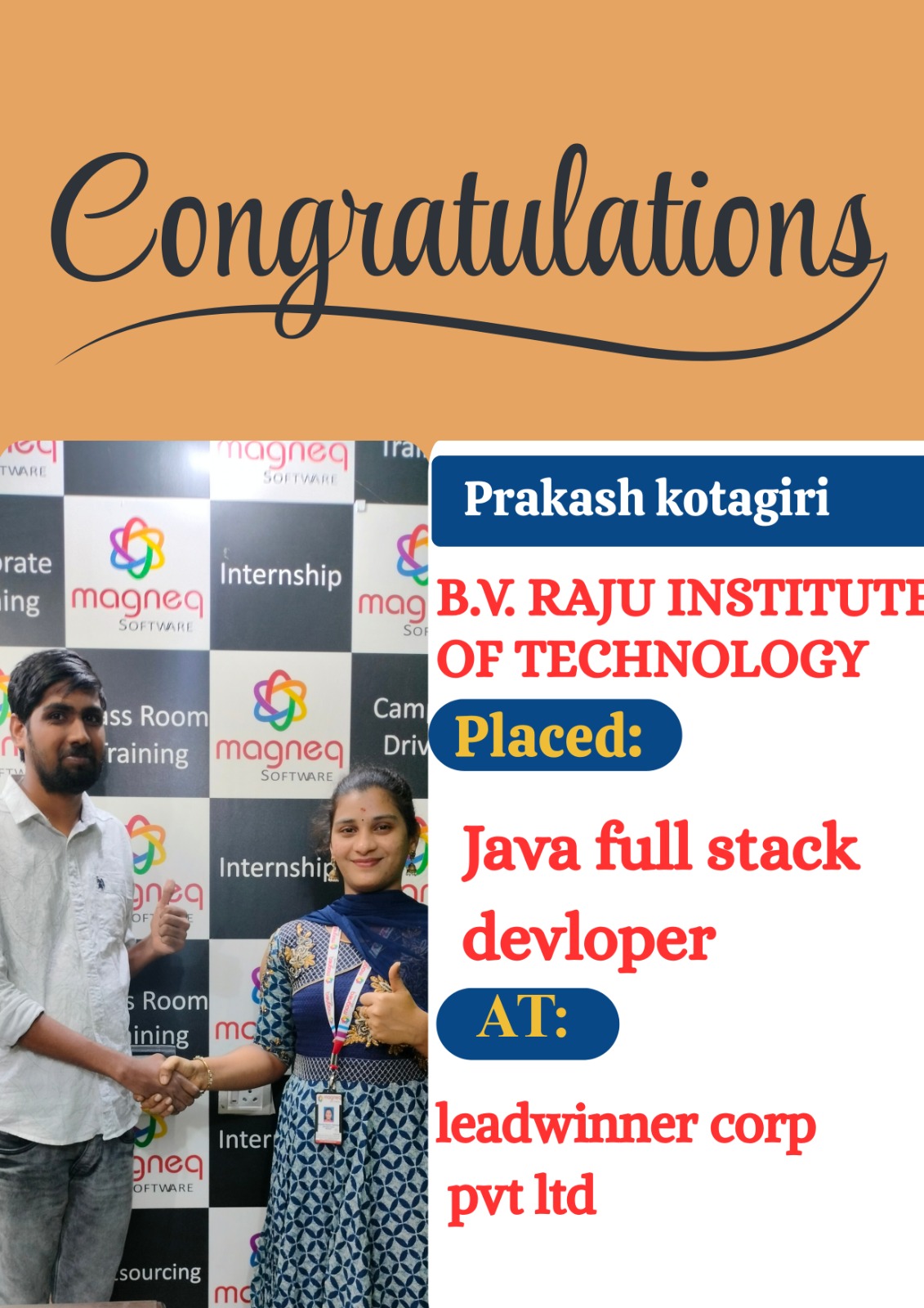 Successfully Placed Student 6