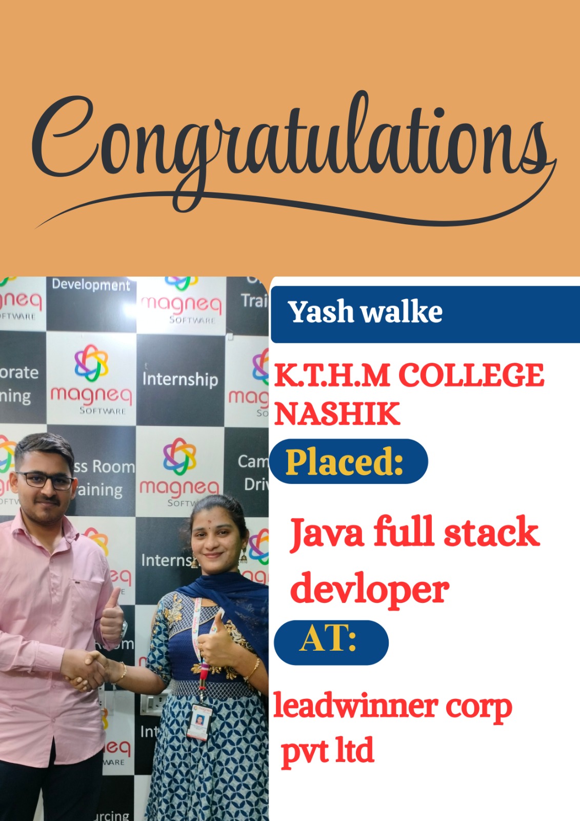 Successfully Placed Student 5
