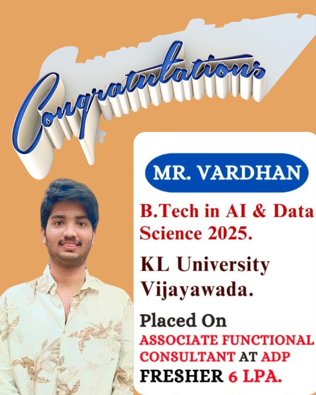 Successfully Placed Student 16